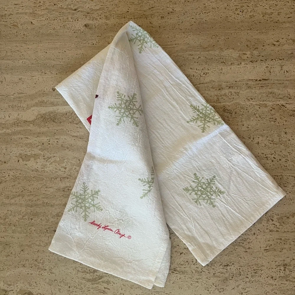 Vintage Red Cardinal Winter Tea Towel - Picture 4 of 7